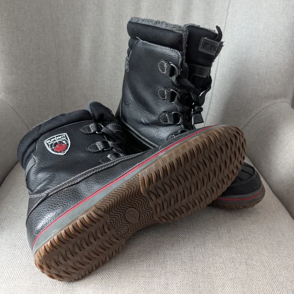 Men's Superfit Snow Boots Black/Gum Size 11 - Picture 4 of 6
